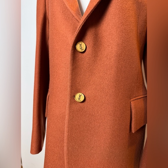 Vintage Yves Saint Laurent Wool Blazer Tailored Oversized Fit - Picture 3 of 11